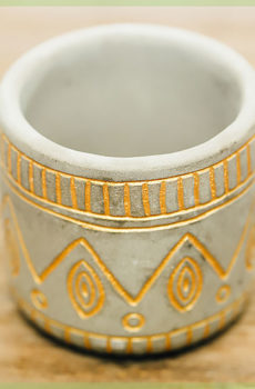 maya gouden plant pot flower pot dekorative pot