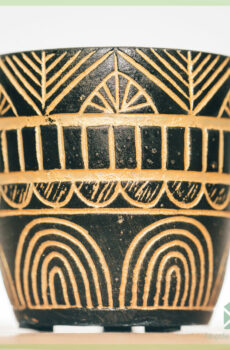Nebthet Gold Planz Pot Blummenpot dekorativen Pot 6 cm