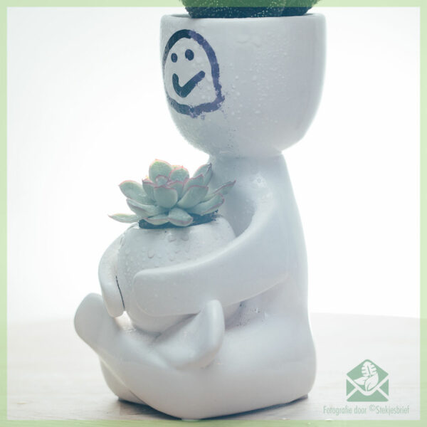 Happy-man plant pot flower pot decorative pot 6 cm at 3 cm