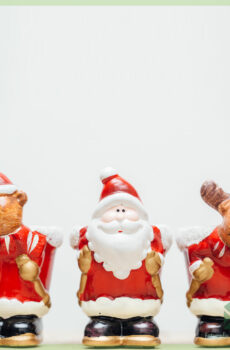 Hirça Noelê Santa Rudolf nebatê kulîlk potek xemilandî ya 6 cm