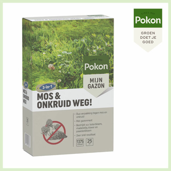 Problème de mousse et de mauvaises herbes ? Éloignez la mousse et les mauvaises herbes 3 en 1